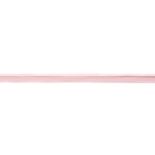 elastisches Glanz-Paspelband Babyrosa